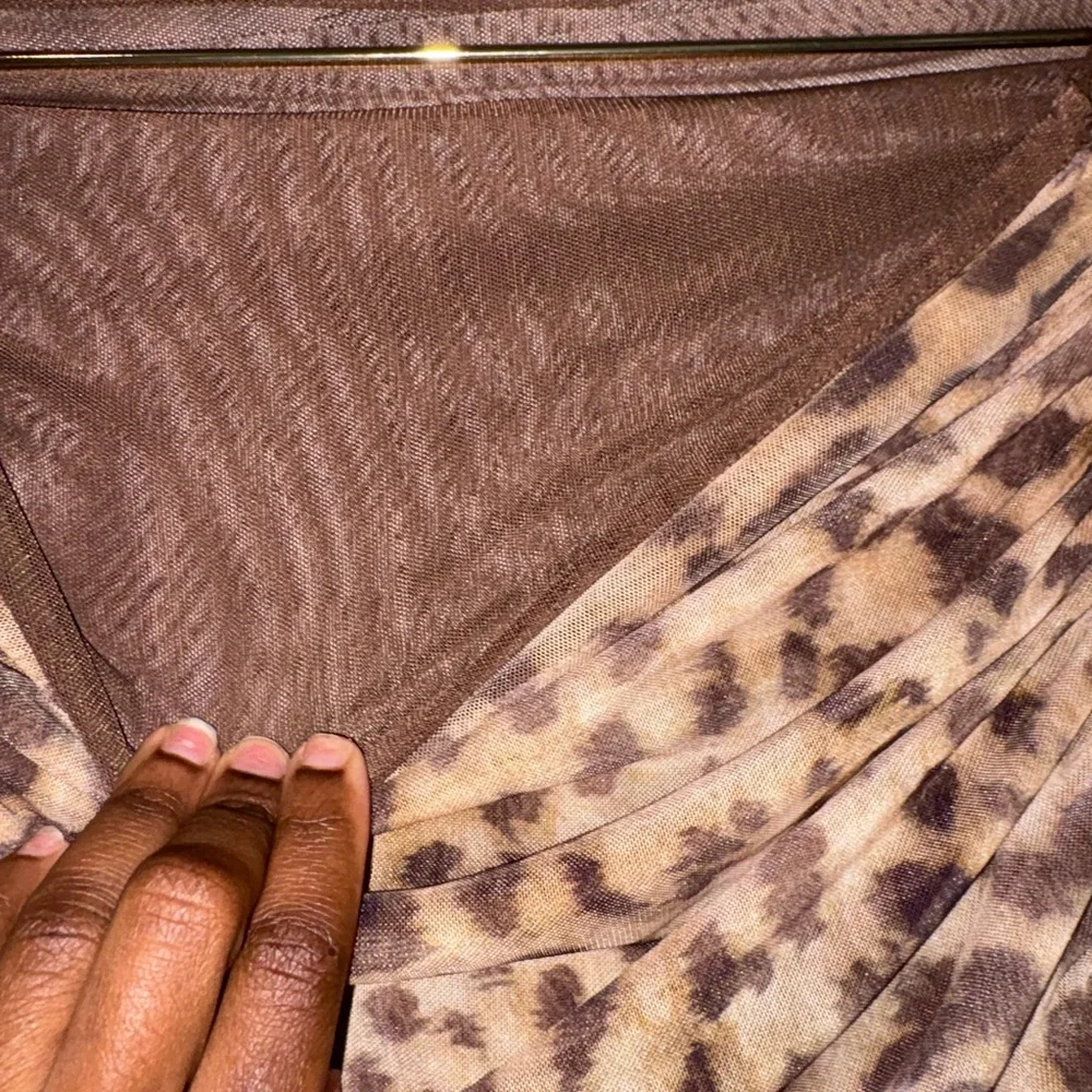 Zara Draped Leopard Top - Picture 3 of 5